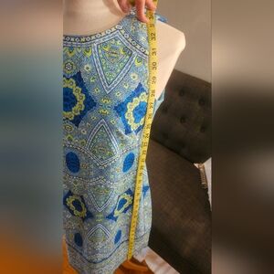 London Times green & blue spring/ summer dress size 8